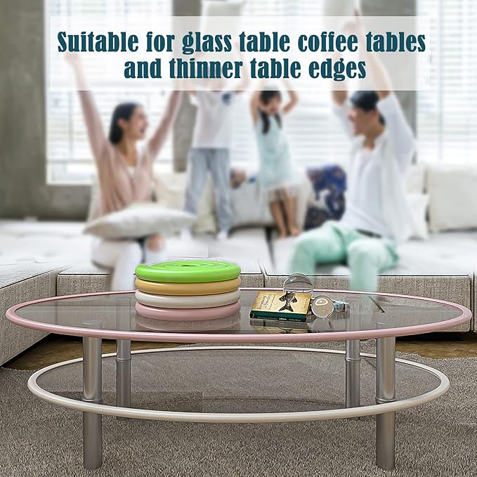 U Shape Edge Protectors for Glass Coffee Table,Foam Baby Proofing Safety Bumper Guard Strip,Corner Protectors for Kids,Extra Thick,Suitable for Furniture Fireplace,6.5 Ft/2m (Black)