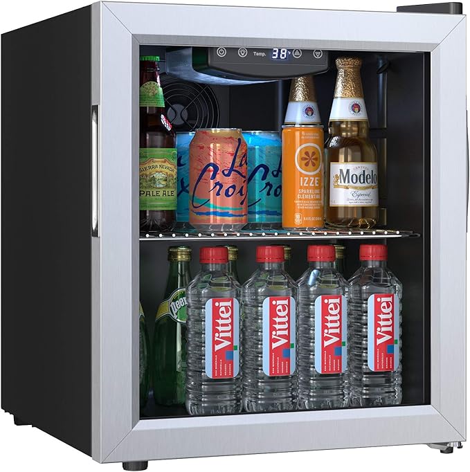 EdgeStar BWC71 18 Inch Wide 52 Can Capacity Extreme Cool Beverage Center - Stainless Steel