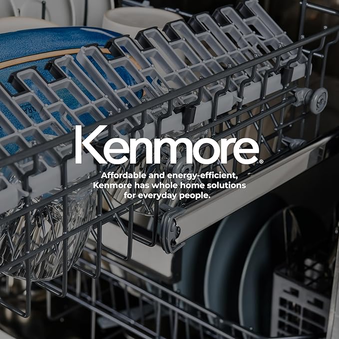 Kenmore 22-14585 24" Built-In Dishwasher - UltraWash, SmartWash, Sanitize Rinse, SmartDry, and Leak Detection - 14 Place Settings - 57 DBA - ENERGY STAR Certified - 24" - Stainless Steel