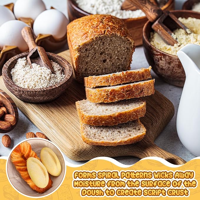 19 Pcs Banneton Bread Proofing Basket Set 12 Pcs 9 Inch Bread Proofing Basket Bowls with Liner 6 Loaf Bags and 1 Pack Disposable Fresh-keeping Bags Baking Supplies for Home Sourdough Fermentation