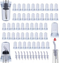 Pour Spout Covers Translucent Liquor Pourer Covers Universal Bottle Pour Dispenser Liquor Bottle Covers Liquor Bottle Covers Bottle Cover Dust for Home Kitchen Tools Supplies