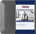 FEATOL Anti Fatigue Mat for Standing, 9/10 Extra Thick Ergonomic Standing Desk Mat, Comfort & Durable Memory Foam Standing Mat at Home,Office All Day (20" x 59", Grey, 1PC)