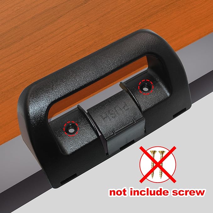 3851174023 Refrigerator Door Handle Replacement for Dometic Fridge Upper and Lower Doors, Compatible with Models DM2652, DM2662, DM2663, DM2852, RM2652, RM2663, RM2852, RM3662. Black, 2PCS