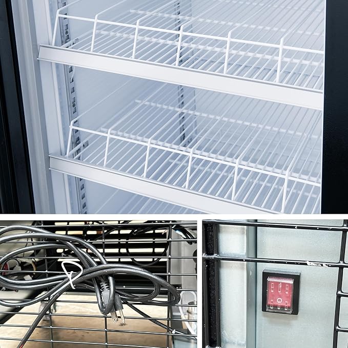 Commercial Refrigerator Glass 3-door Sliding Door NSF Merchandiser 78"Width X32"DX81"H Beverage Drink Cooler,Flower/Floral Refrigerator, ETL,NSF, Upright, Capacity 69 cuft,110V CSM-68RS