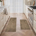 GENIMO Kitchen Mats for Floor 2PCS, Washable Absorbent Runner Rugs for Kitchen, 20"x48"+20"x32", Cushioned Non Slip Kitchen Rugs for Kitchen Floor, Standing Mat Rug for Home, Sink, Laundry, Jute