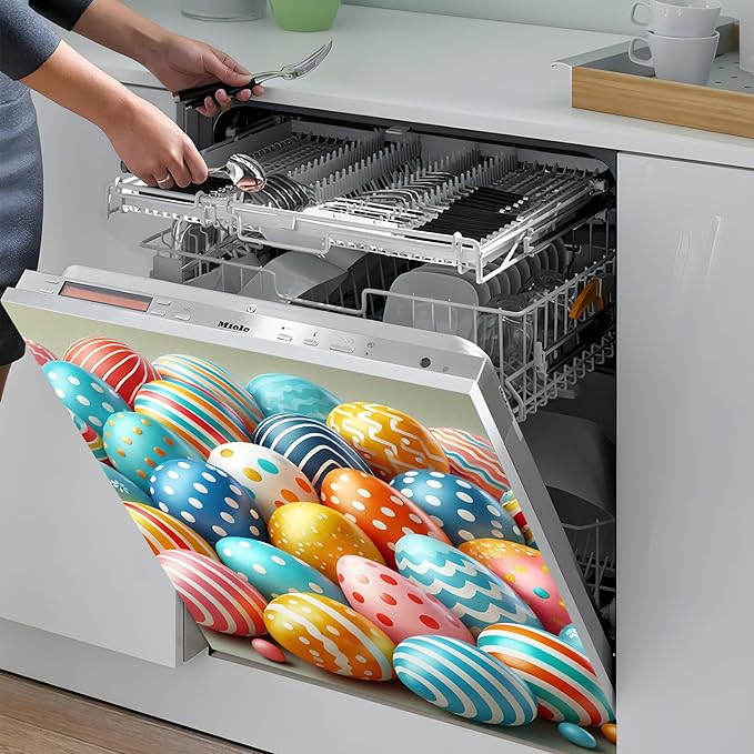 Dishwasher Magnet Sticker Cover Panel Decal Refrigerator Magnetic Sticker Decorative for Kitchen Decoration,Fridge Door Cover, Appliances Stickers 23"x26"