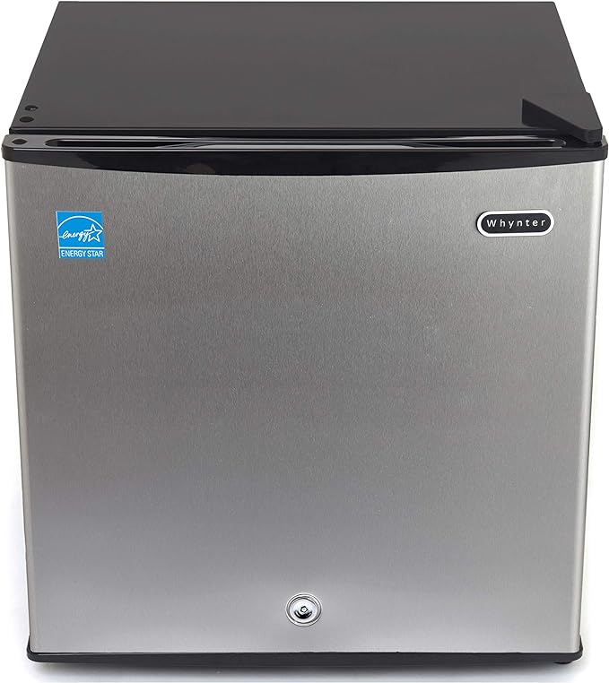 Whynter CUF-112SS Mini, Energy Star Rated Small Upright Freezer with Lock, Stainless Steel -1.1 Cubic Feet
