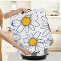 Kitchen Appliance Accessories Dust Cover for 3-6-8 Quart Instant Pot, Pressure Cooker, Air Fryer & Crock Pot,Decorative Appliance Cloth Cover with Top Handle & Storage Pockets (Daisy, 8 Quart)