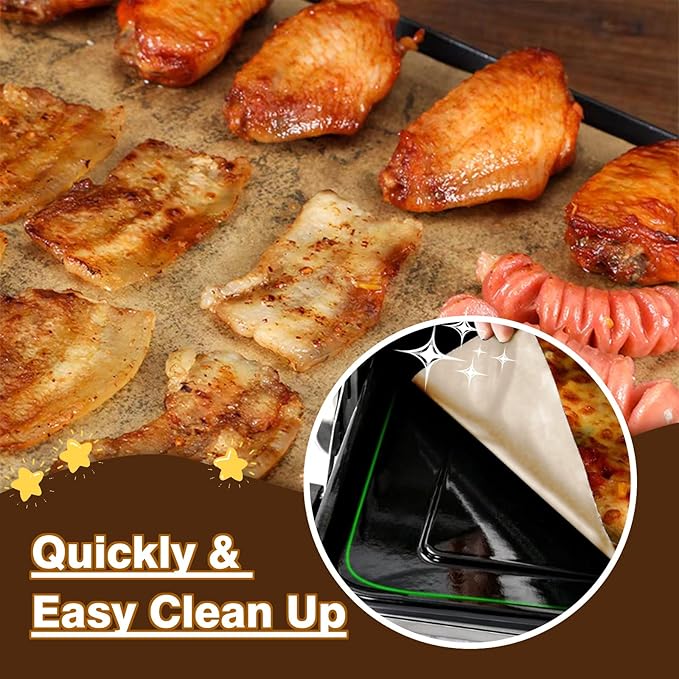 Air Fryer Liners Disposable, 200 Pcs Parchment Paper Sheets Compatible with Emeril Lagasse 26 QT Extra Large Air Fryer Accessories for Emeril 26 Qt Toaster Oven
