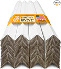 48" x 2" x 2" Reinforced Cardboard Edge Protectors, White (Pack of 100) – 0.16" Thick Heavy-Duty Cardboard Corner Protectors for Shipping – American Quality V-Board Pallet Edge Guard