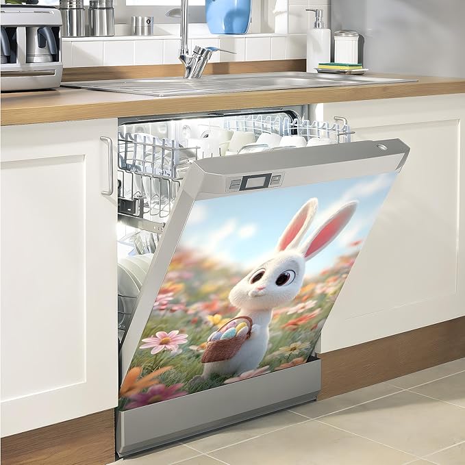 Dishwasher Magnet Sticker Cover Panel Decal Refrigerator Magnetic Sticker Decorative for Kitchen Decoration,Fridge Door Cover, Appliances Stickers 23"x26"