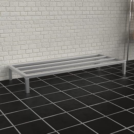 60'' x 24'' x 8'' Aluminum Dunnage Rack - 1850 lb. Capacity