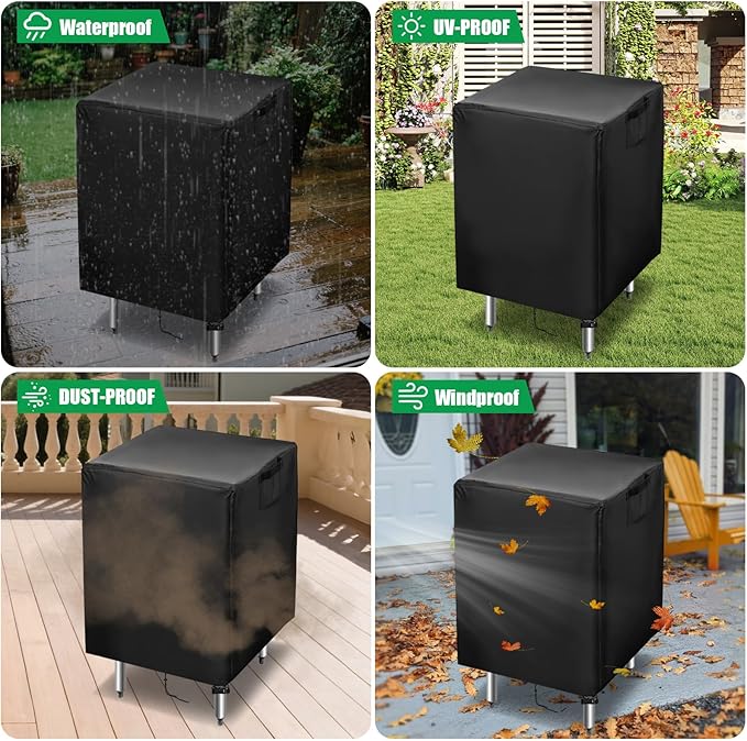 Outdoor Prep Table Cover, 24 Inch Waterproof Stainless Steel Prep Cart Table Cover,Patio kitchen Grill Bbq Food Prep Table Cover - 24 x 18 x 34 Inch