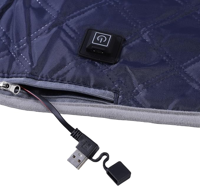 Diydeg Heated Golf Cart Seat Cover, USB Type C Water Proof Non Slip Golf Cart Seat Warmer Towel Blanket, Winter Golf Carts Heater with 4 Zone Heating for 2 Person Seats Cart