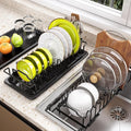 Sink Dish Drying Rack - Expandable Small Dish Rack Dish Drainer for Kitchen Counter with Cutlery Holder, Drying Rack Fit for 15’’-20’’ Kitchen Sink,Ideal for small apartments, RVs, and campers.