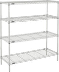 Metro Professional's Choice Commercial-Grade NSF Shelving Unit - Multipurpose Adjustable Wire Shelf for Home, Garage, Kitchen and More - 4 Shelves, 18" W x 48" L x 54" H - Chrome