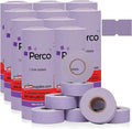 Perco 1 Line Lavender Labels - 80 Rolls, 10 Sleeves, 80,000 Blank Price and Date Gun Labels for Perco Lite, X, Plus and Pro 1 Line Price and Date Guns - Made in USA
