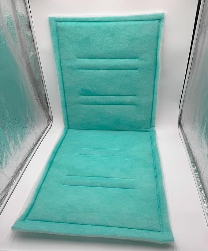 Spray Booth Intake Tacky Filter Panel, Internal Frame (10/case, 20" x 50")