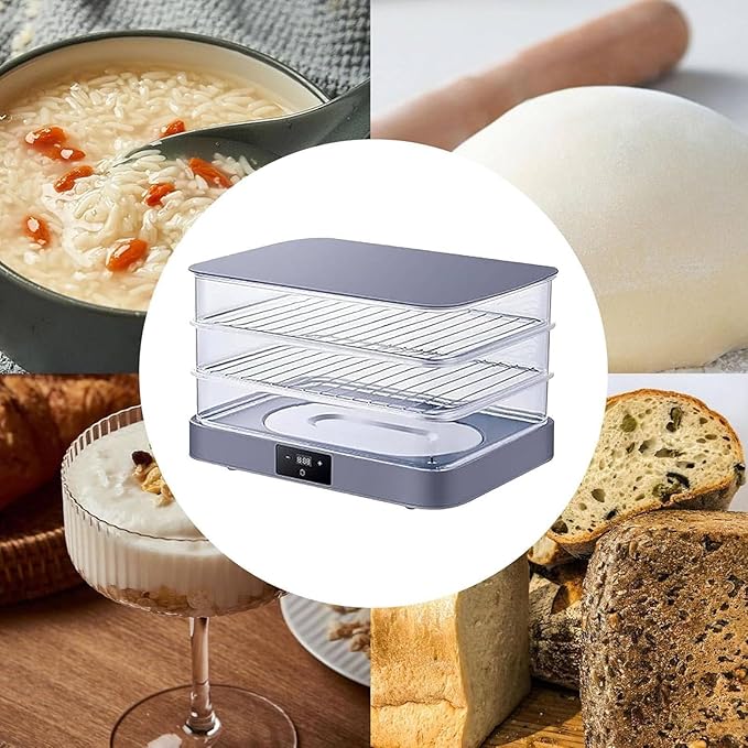 40L Bread Proofing Box,Electric Dough Proofer Machine for Home,with Adjustable Temperature,Timing,and Automatic Humidity Control Fermentation Box
