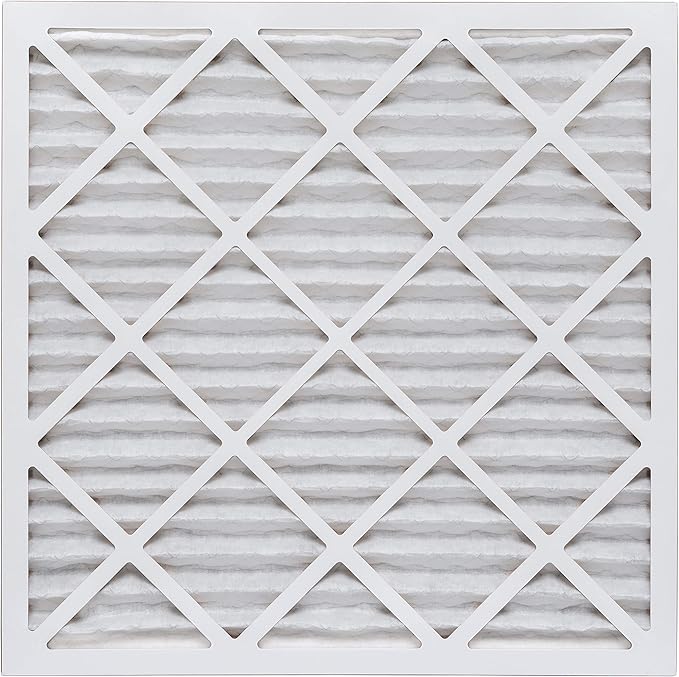 Aerostar 25x25x1 MERV 13, Pleated Air Filter, 24 1/2" x 24 1/2" x 3/4", Box of 6, Made in the USA