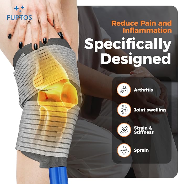 Cold Therapy Machine, Portable-Ice-Machine for Pain Relief/Recovery, Adjustable Knee Shoulder Pad, Ideal for Post-Surgery, Swelling Reduction, Lightweight & Quiet Design