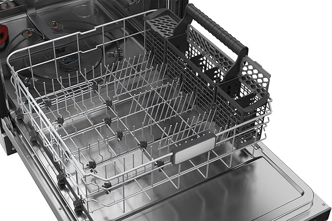 Sharp SDW6736MS 24-inch Stainless Steel Dishwasher, Third Rack, Library Quiet 47 dB, Power Wash Sprayer