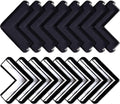 Bebe Earth - Baby Proofing Edge and Corner Guard Protector Set (16 Corners) - Safety Bumpers - Child Proof Furniture and Tables - Pre-Taped Bumper Corners (Black)