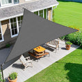 Amagenix Sun Shade Sail 19X19X19 Curved Edge Outdoor Shade Canopy Dark Grey Breathable 95% UV Block Shade Cloth for Patio Garden Backyard (We Make Custom Size)