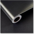 CRE8TIVE Bronze Black Stainless Steel Contact Paper for Appliances 12"x354" Thick Brushed Metallic Wallpaper Stick and Peel Heat Resistant Self Adhesive Vinyl Kitchen Wallpaper for Fridge Dishwasher