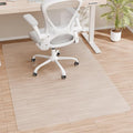 Office Chair Mat for Hardwood Floor, 46”x 60” Crystal Clear Hard Floor Chair Mat, Transparent Floor Protector Mat Flat Without Curling