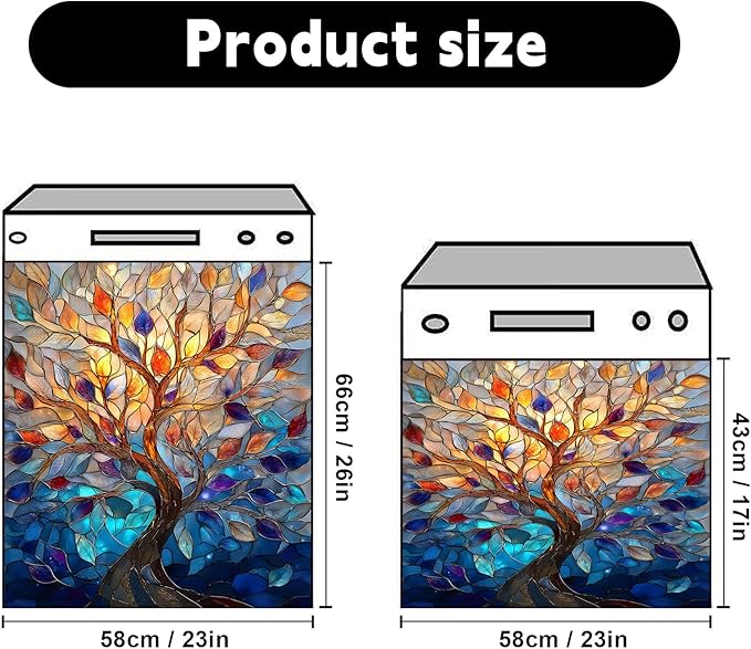 Dishwasher Magnet Sticker Cover Panel Decal Refrigerator Magnetic Sticker Decorative for Kitchen Decoration,Fridge Door Cover, Appliances Stickers 23"x26"