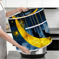 Air Fryer Dust Cover with Top Handle and Storage Bag, Compatible with Rice Cookers, Pressure Cookers, Slow Cookers and Air Fryers, Available in 3-Quart, 6-Quart and 8-Quart Sizes.