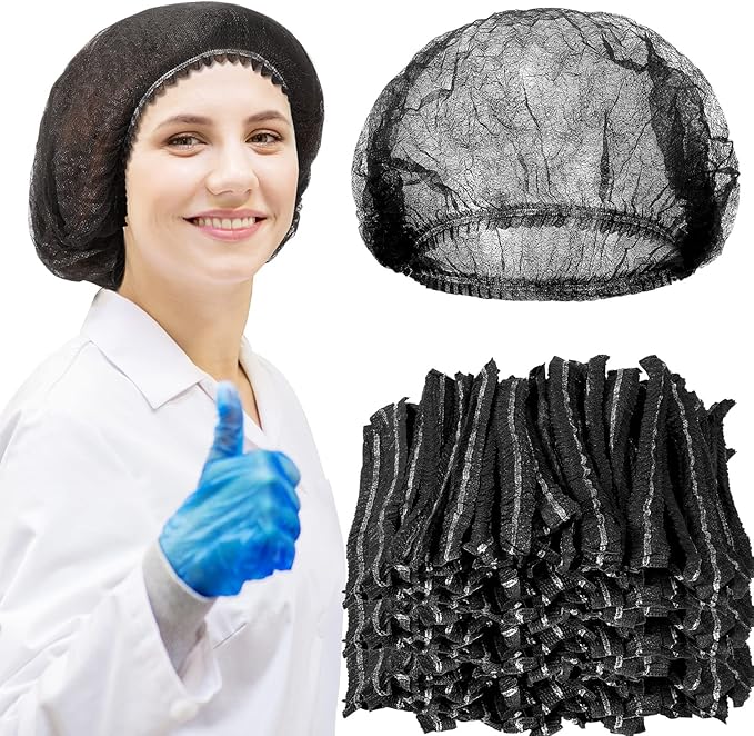Yahenda 2000 Pcs Disposable Hair Nets Bulk 21 Inch Non Woven Bouffant Caps for Food Service Cooking Medical Salon Spa Beauty