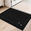 BEQHAUSE Dog Door Mat for Muddy Paws 20"x32" Dirt Trapper Absorbent Doormat Non Slip Entryway Rugs Washable Stain Resistant Welcome Floor Mat Soft Low-Profile for Front Back Door, Black
