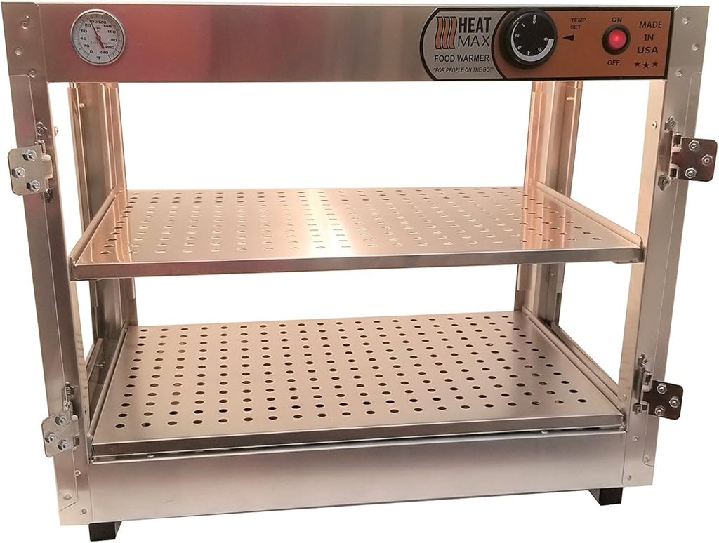 HeatMax 24x15x20 Commercial Food Warmer, Pizza, Pastry, Patty, Empanada, Catering, Concession, Fund Raising, Heated Display Case