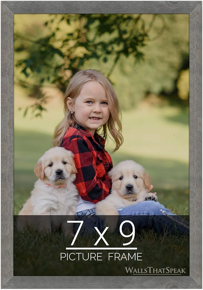 wallsthatspeak 7x9 American Barn Picture Frame for Puzzles Posters Photos or Artwork