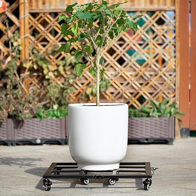 22 Inch Planter Caddies - Heavy Duty Plant Dolly with Wheels, Rolling Base for Indoor & Outdoor Pots, Perfect for Moving Large Planters, Trees, Barrels & More