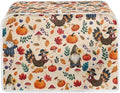 UNICEU Fall Pumpkin Turkey Toaster Covers 4 Slice Bread Maker Dust Cover Kitchen Small Appliance Dust Protector Thankgiving Day Gift