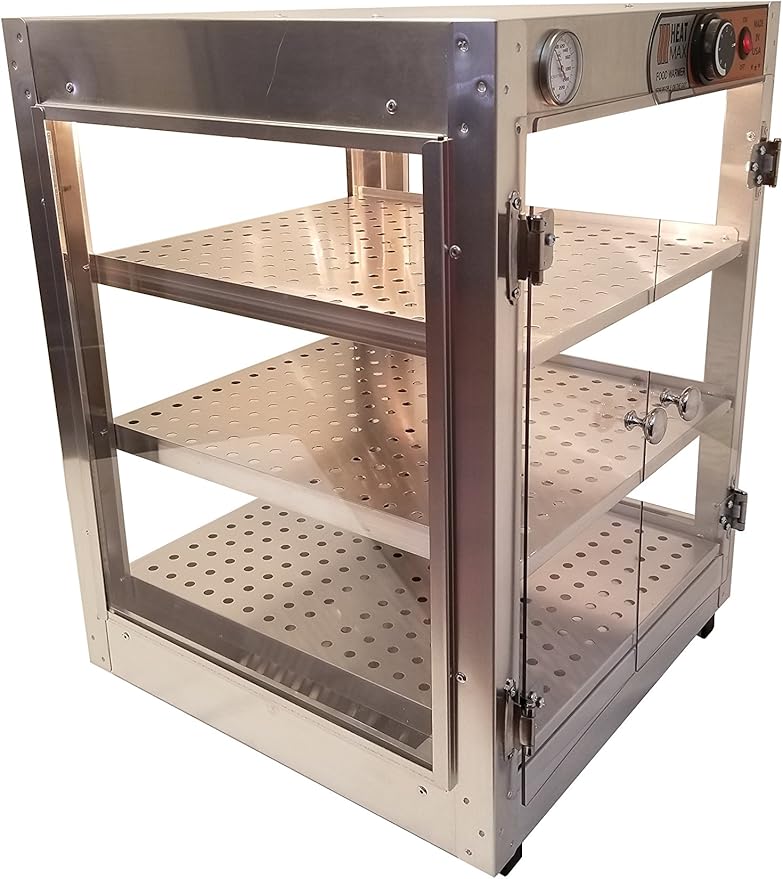 HeatMax 181824 Food Warmer Display, Pizza Warmer, UL Certified, Made in USA