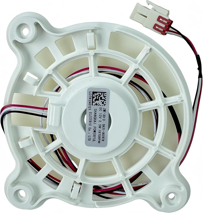Upgraded DA31-00287B Refrigerator Evaporator Fan Motor (OEM) for Samsung Refrigerator Replaces AP5948644 PS9494284 EAP9494284 DA31-00334A DA96-00968A 2-Years Warranty