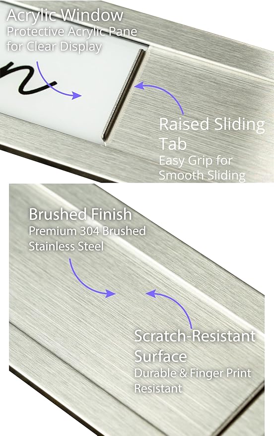 Clean Dirty Magnet for Dishwasher - Stainless Steel Dishwasher Magnet Clean Dirty Sign - Clean/Dirty Magnetic Signs That Says Clean & Dirty for Home or Kitchen - Optional Adhesive for Non-Metal Surfaces - Millennial Gray and White