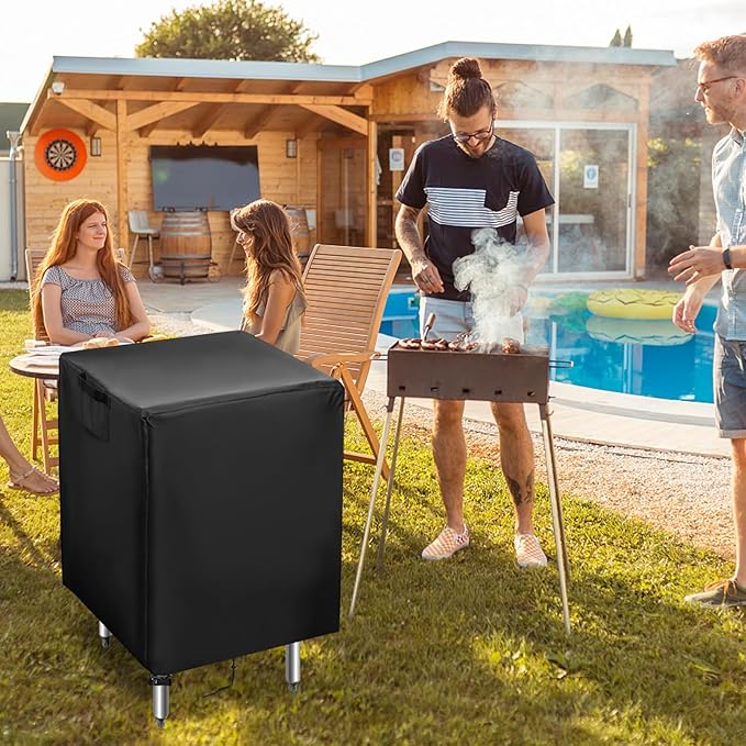 Outdoor Prep Table Cover,56 inch Waterproof Patio Serve Prep Storage Cart Cover,Outdoor Rectangle Furniture Cover - 56 X 26 X 36 Inch