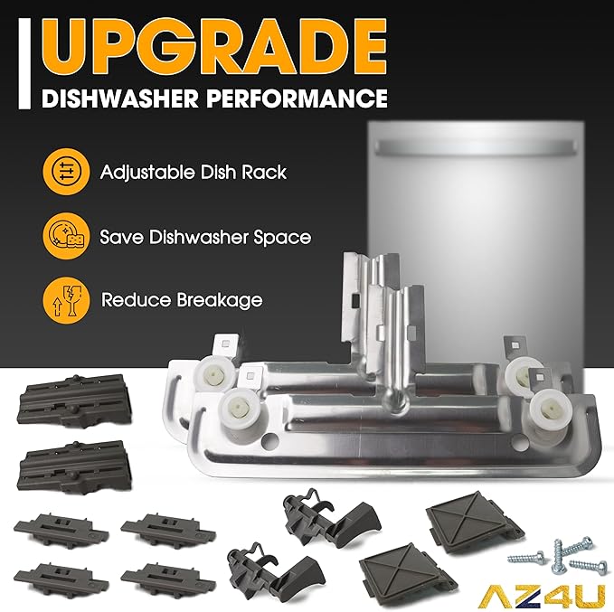 20Pcs For whirlpool W10712395 WDT730PAHZ0 Upper Rack Parts, W10712395 Whirlpool Dishwasher Upper Rack Adjuster Kit Replaces W10350375 For Kenmore, Whirlpool WDT750SAHZ0 Upper Rack Parts Dishwasher