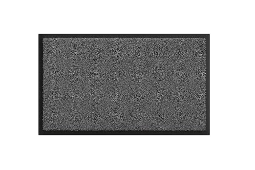Guardian 74020330 Silver Series Indoor Walk-Off Floor Mat, Charcoal, 2ft x 3ft, Vinyl/Polypropylene,