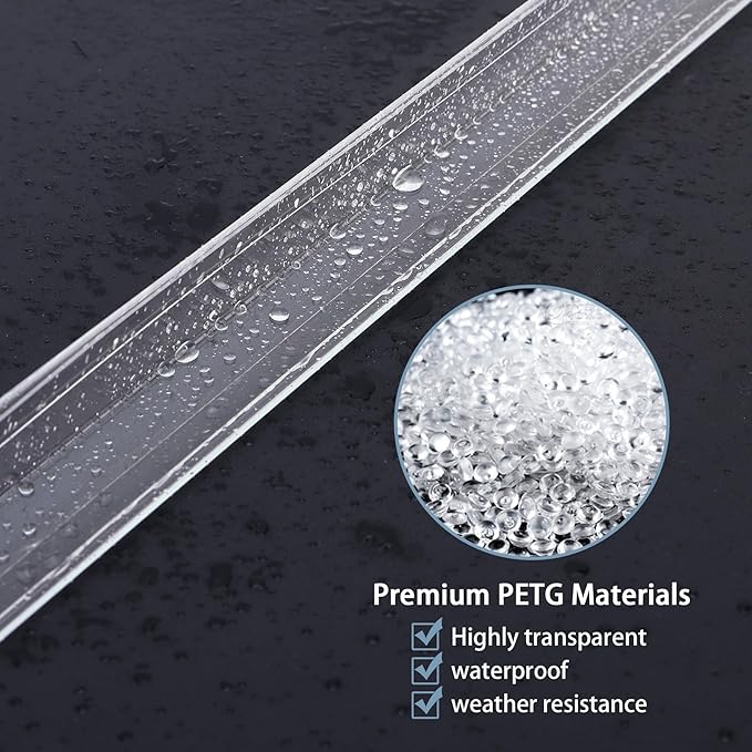 Pre-Drilled Wall Corner Protectors, 2pcs x 47.2''L x 1.97''W Clear Screw Fixing Anti-Impact L-Shape Protective Edge Shields & Guards for Door Frame, Sharp Wall