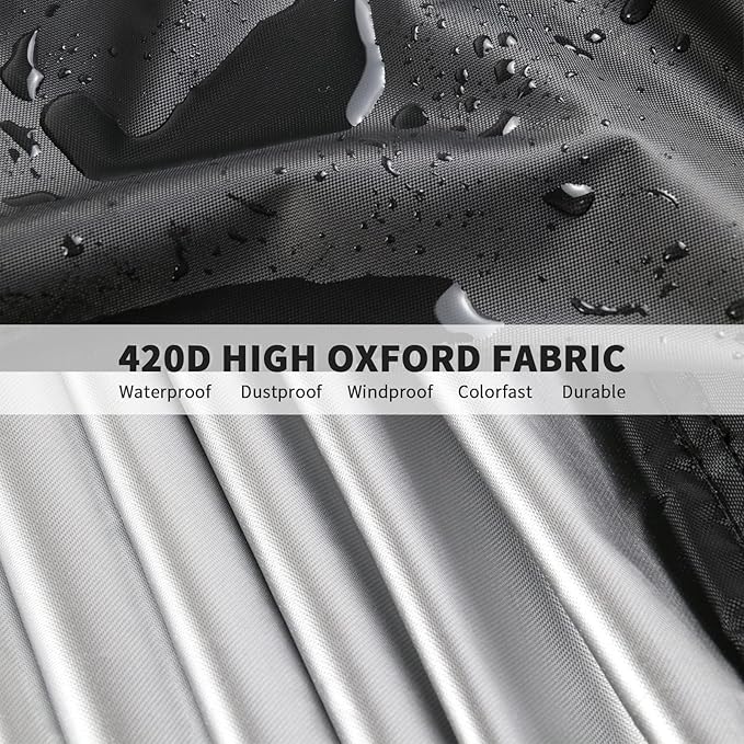 Outdoor Prep Table Cover 48 Inch,Waterproof Fadeproof UV Resistant Patio Stainless Steel Metal BBQ Table Cover All Season Protection for Outdoor Table - 48 x 24 x 35 Inch