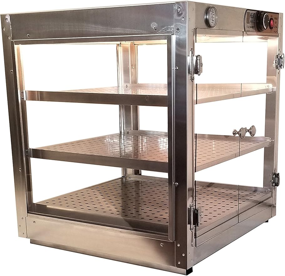 HeatMax Commercial 202024 Countertop Pizza and Food Warmer Display - THE ORIGINAL AND THE BEST -MADE IN USA with service and support, Great for Pizza