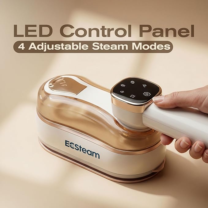 Steamer for Clothes & Iron 2 in 1, Portable Clothes Steamer Handheld & Travel Steam Iron for Clothes, 1200W 20s Fast Heat-Up, Foldable Design, 180ml Tank, 23 Min Steam, 120V Wrinkle Remover