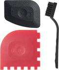 Pan Scraper Food Scraper cast Iron Tool and Cast Iron Pan & Grill Set with Bonus Cleaning Brush(3 Pack)