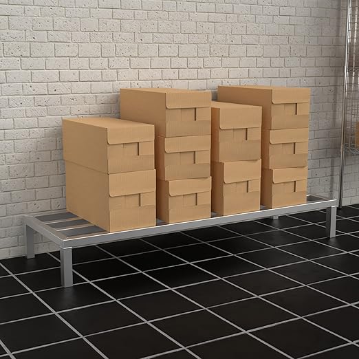 60'' x 20'' x 12'' Aluminum Dunnage Rack - 1740 lb. Capacity